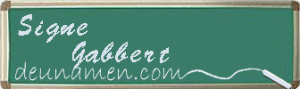 Signe Gabbert Visitenkarte